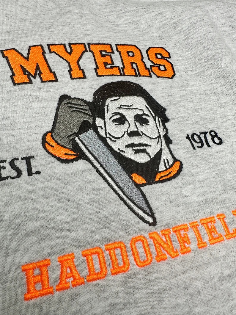 Michael Myers Haddonfield Embroidered Sweatshirt