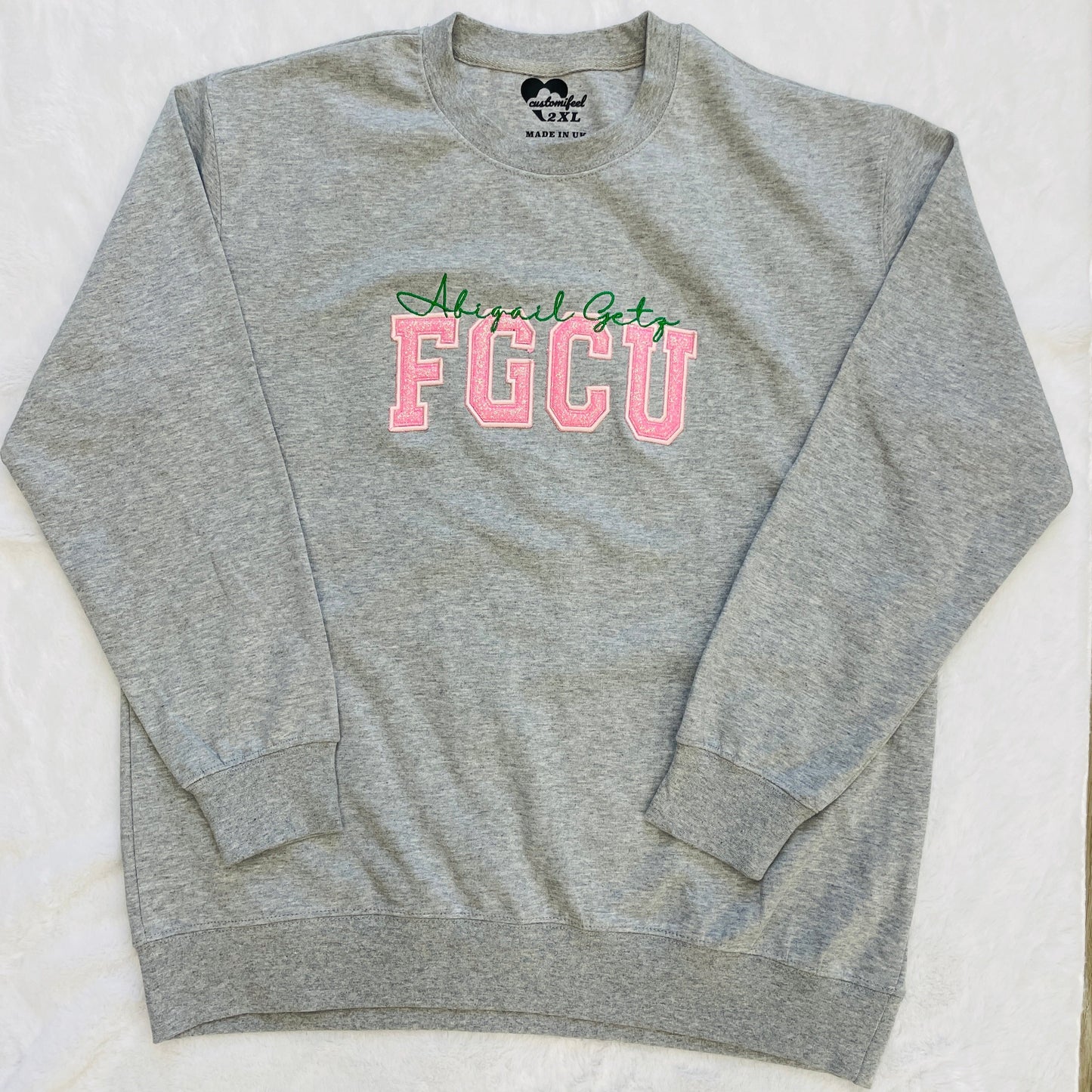 Glitter Collegiate Sweatshirt