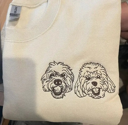 Custom pet portrait Sweatshirt customifeel