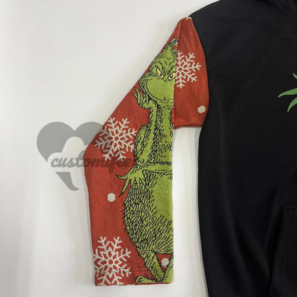 Green Monster Tapestry Sleeve Hoodie customifeel