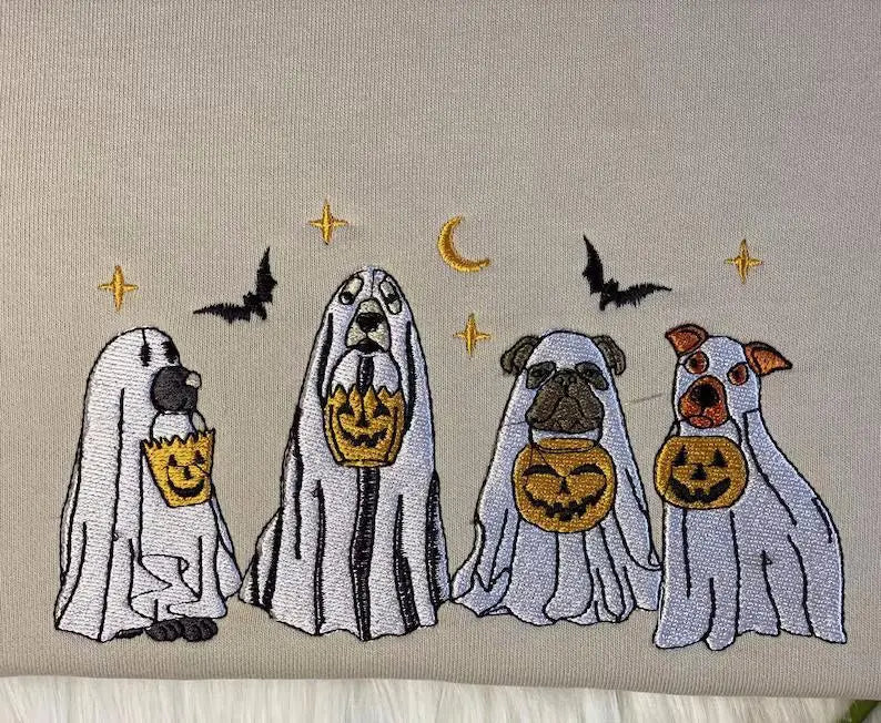 My spooky friends with pumpkin lamps. customifeel