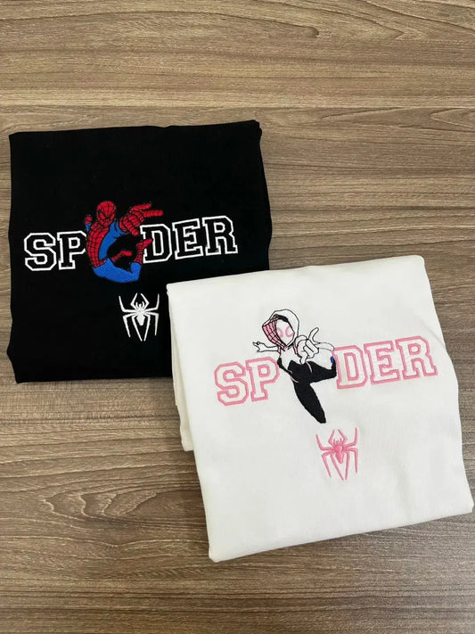 Spiderman verse×Couple Embroidered sweatshirts customifeel