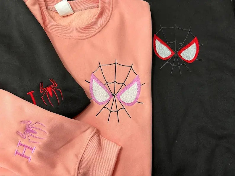 Spider×Couple Embroidered sweatshirts customifeel